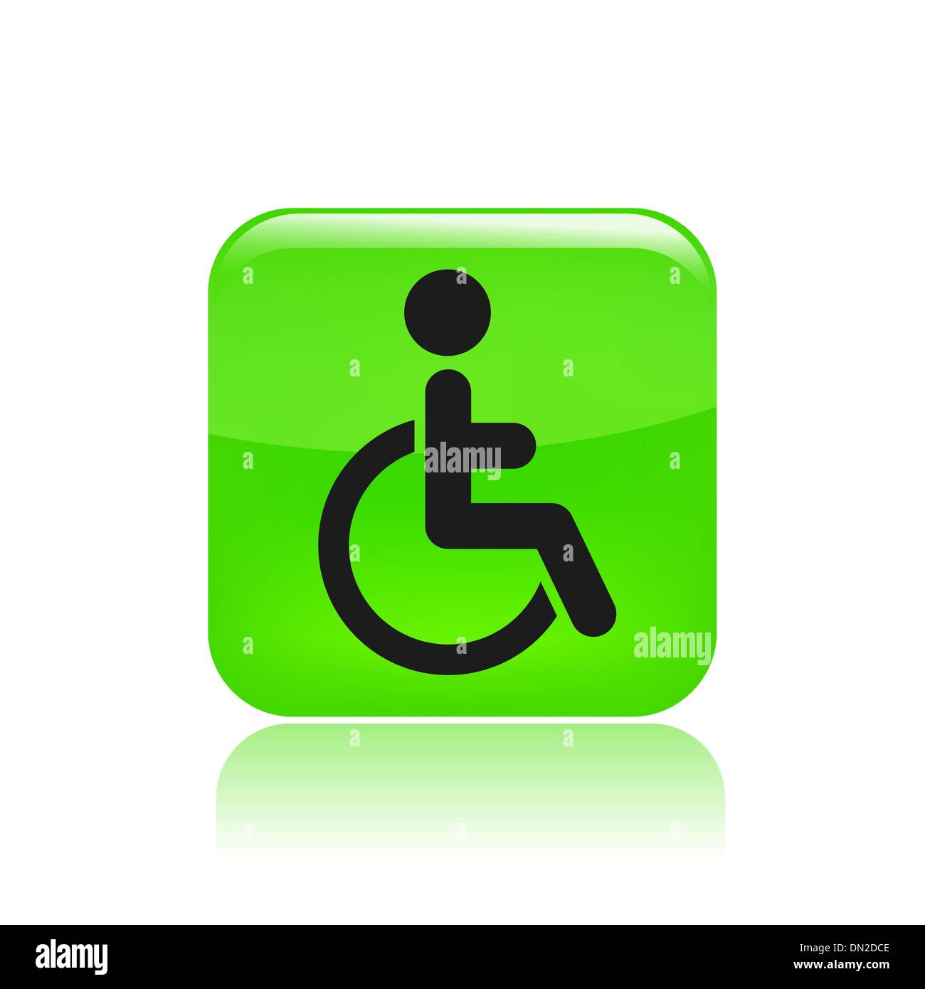 Illustrazione Vettoriale di singola icona di handicap Illustrazione Vettoriale