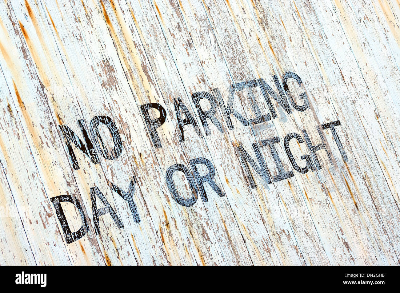 Nessun parcheggio - di giorno o di notte Foto Stock