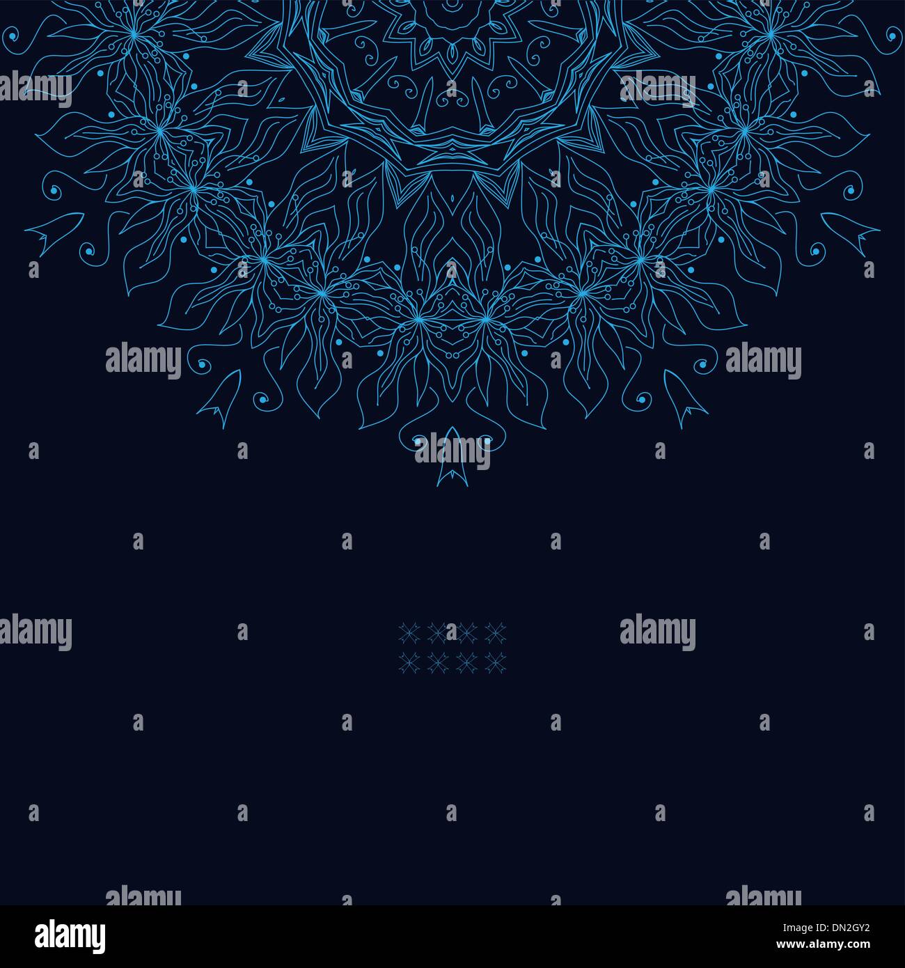 Round ornamentali pattern in pizzo Illustrazione Vettoriale