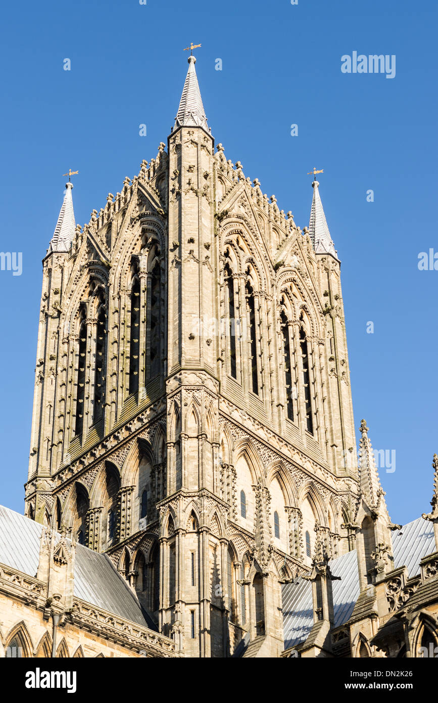 Cattedrale di Lincoln, Inghilterra. Foto Stock