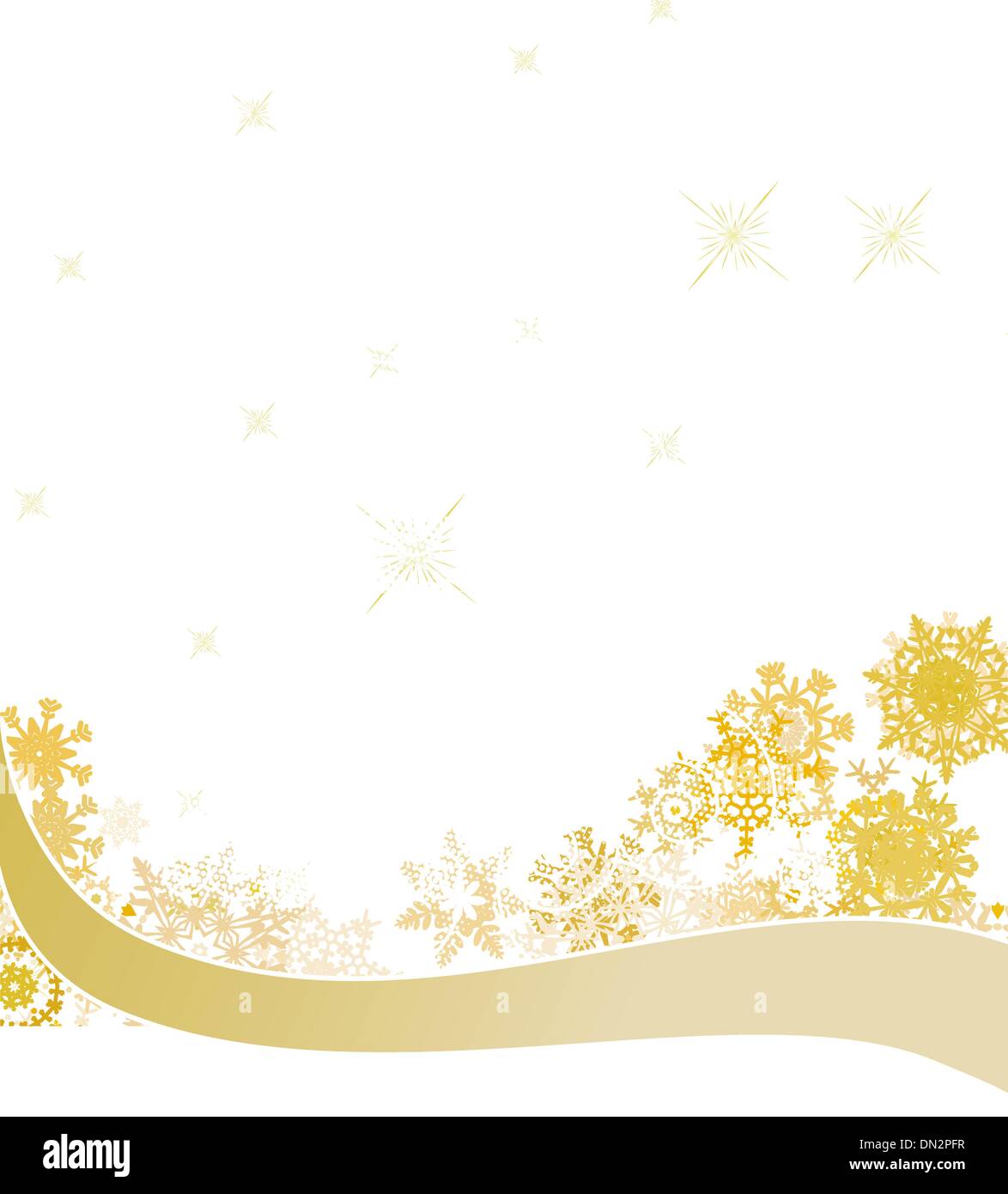 Scheda di Natale con golden incandescente. + EPS8 Illustrazione Vettoriale