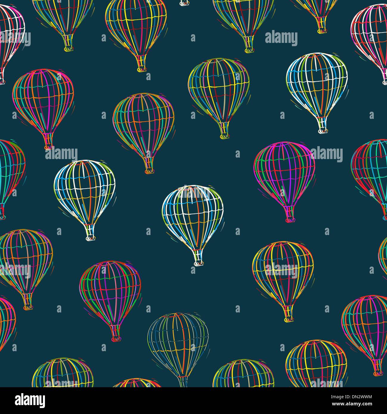 Seamless pattern di palloncini Illustrazione Vettoriale