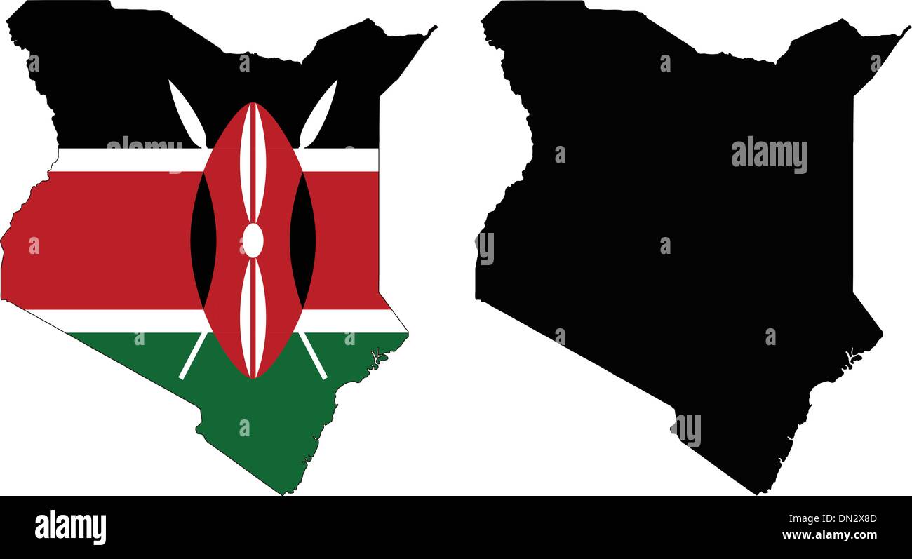 Kenia Illustrazione Vettoriale