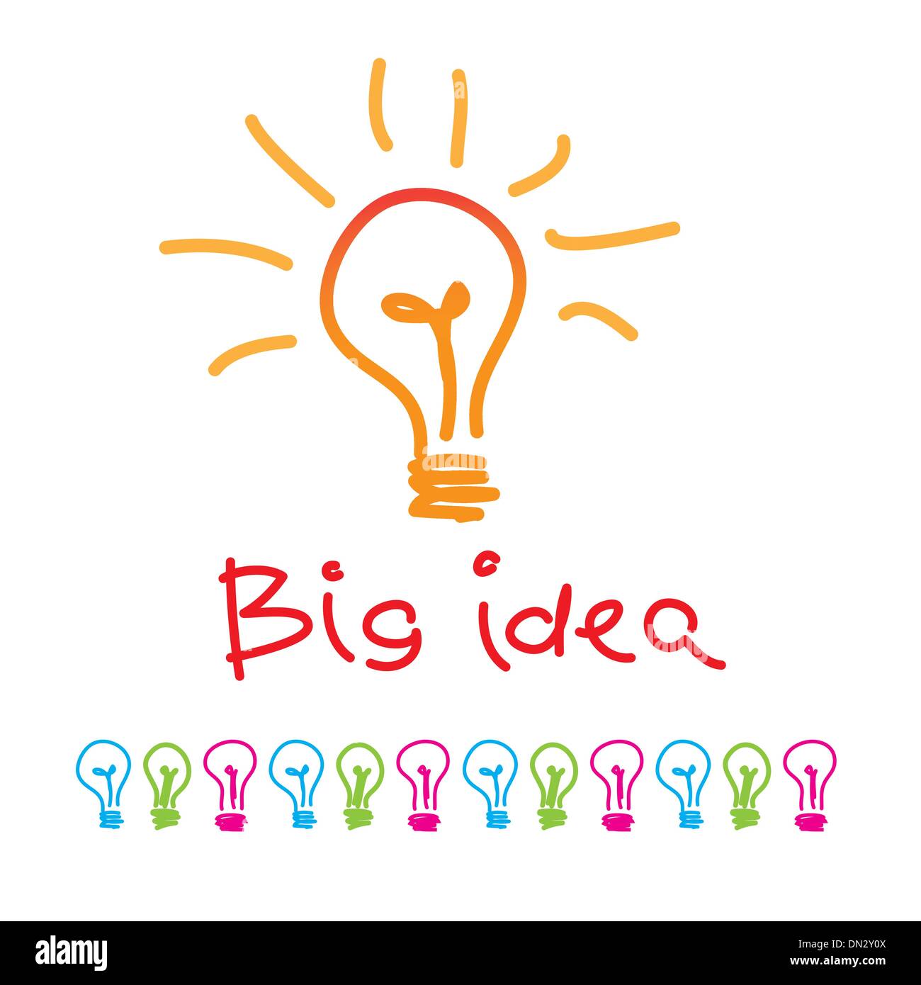 grande idea Illustrazione Vettoriale