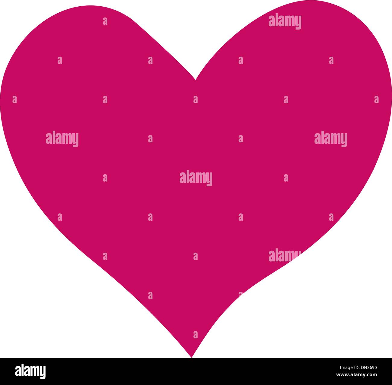 Bel cuore realizzato da petali di rosa Illustrazione Vettoriale