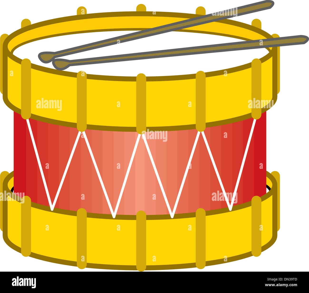 Bass drum strumento Illustrazione Vettoriale