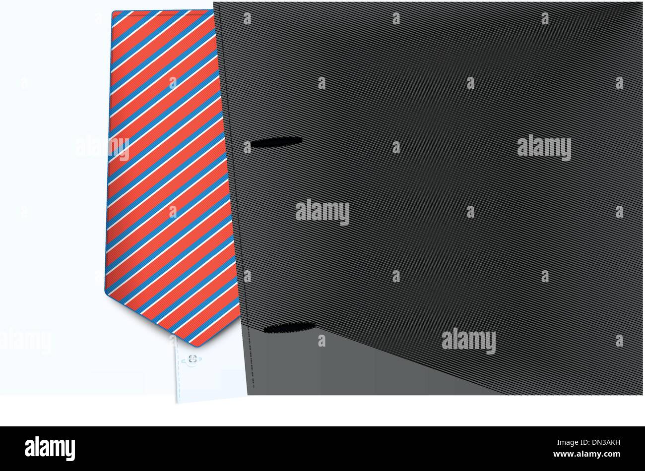 Vector camicia e cravatta illustrazione Illustrazione Vettoriale