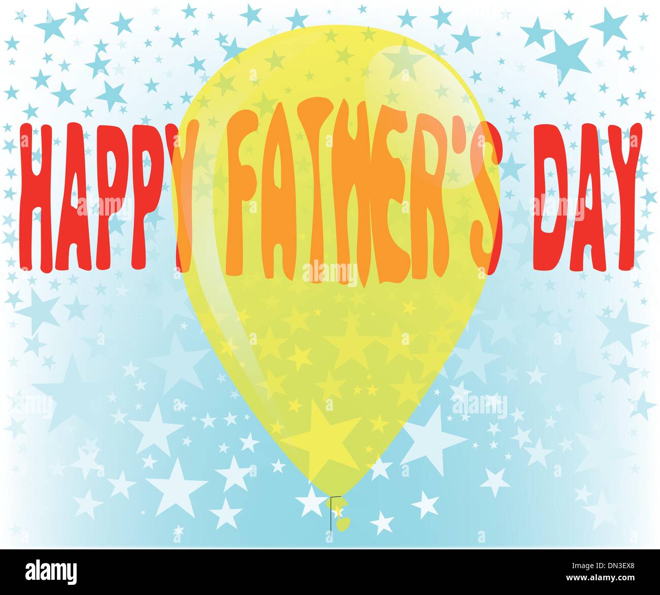 La Festa del Papà palloncino Illustrazione Vettoriale