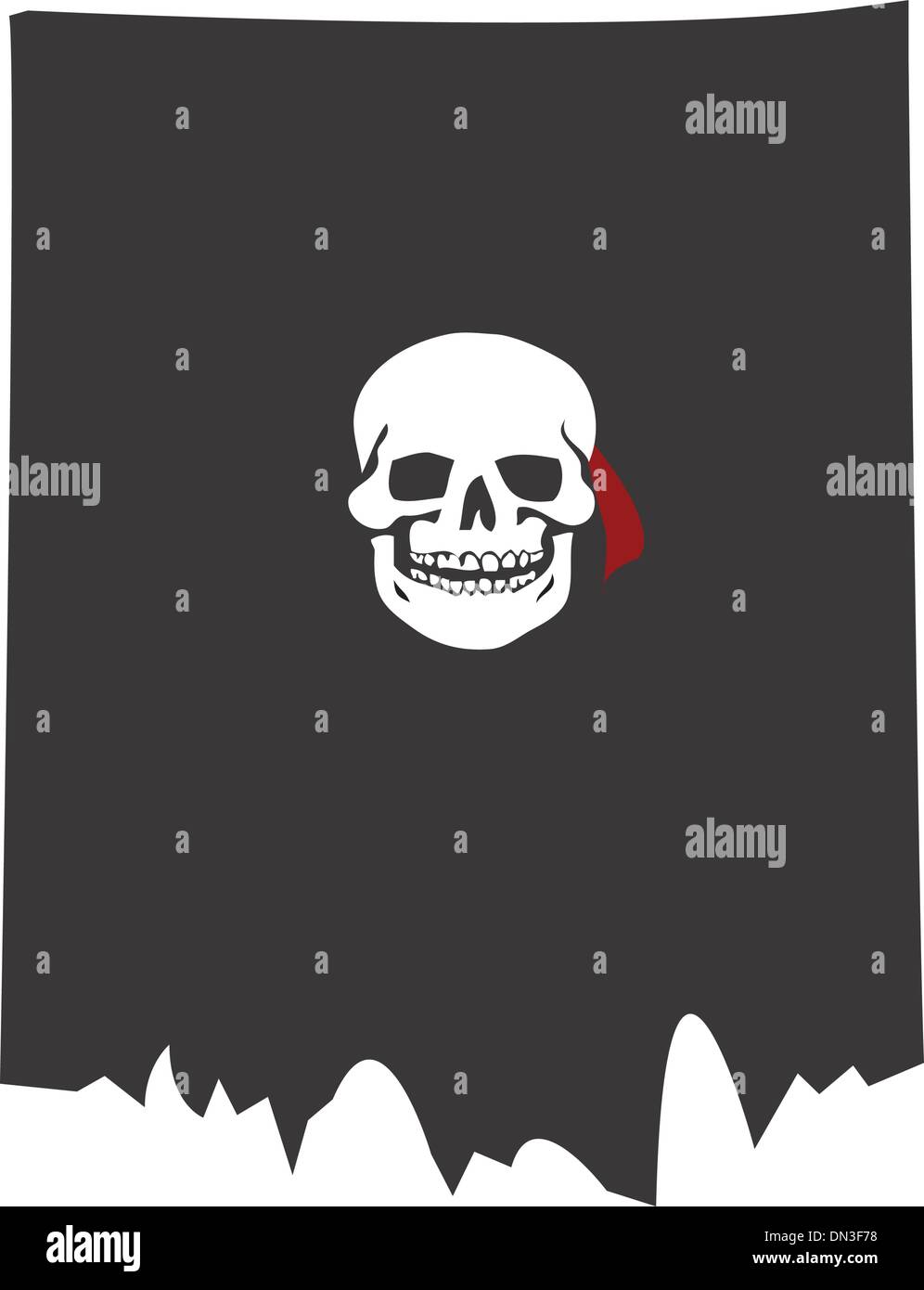 Bandiera Pirati dei Caraibi – Jolly Roger Calico Jack Rackham 200x300 cm da pennone