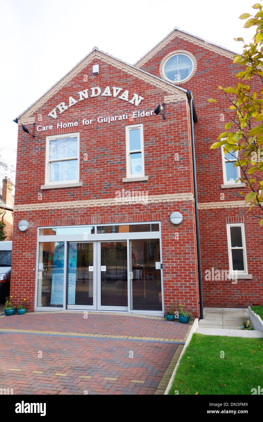 Vrandavan, la casa di cura per anziani Gujurat, Belgrave, Leicester. Foto Stock