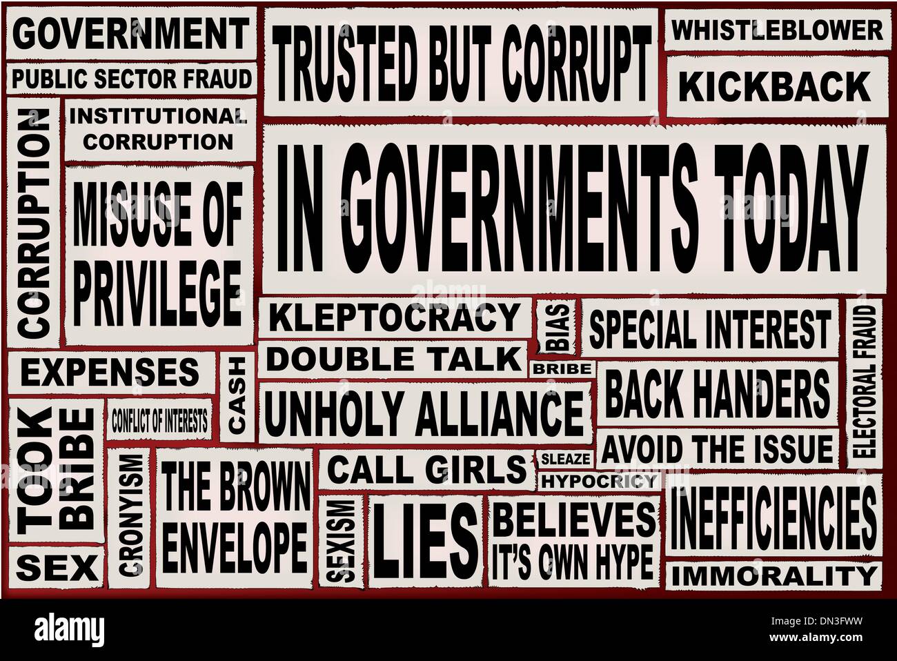 In governi oggi Illustrazione Vettoriale