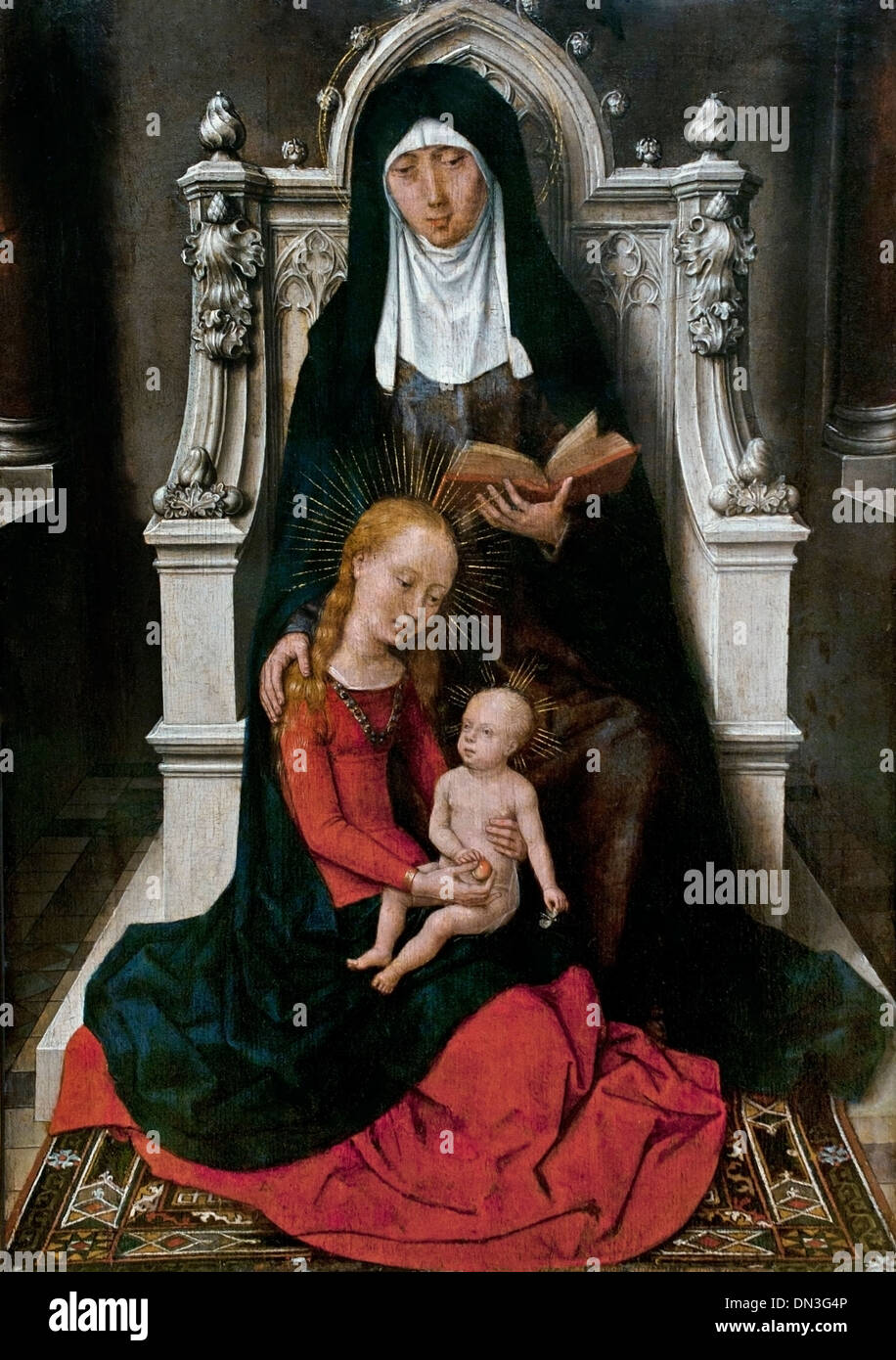 Santa Anna Seldritt - Sant'Anna di Hans Memling ( Memlinc ) 1430 - 1494 il tedesco in Germania Foto Stock
