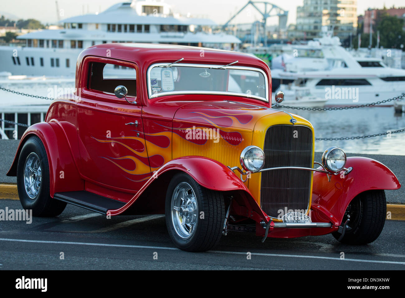 1932 Ford Coupe vintage automobile in Deuce giorni Hot Rod show-Victoria, British Columbia, Canada. Foto Stock