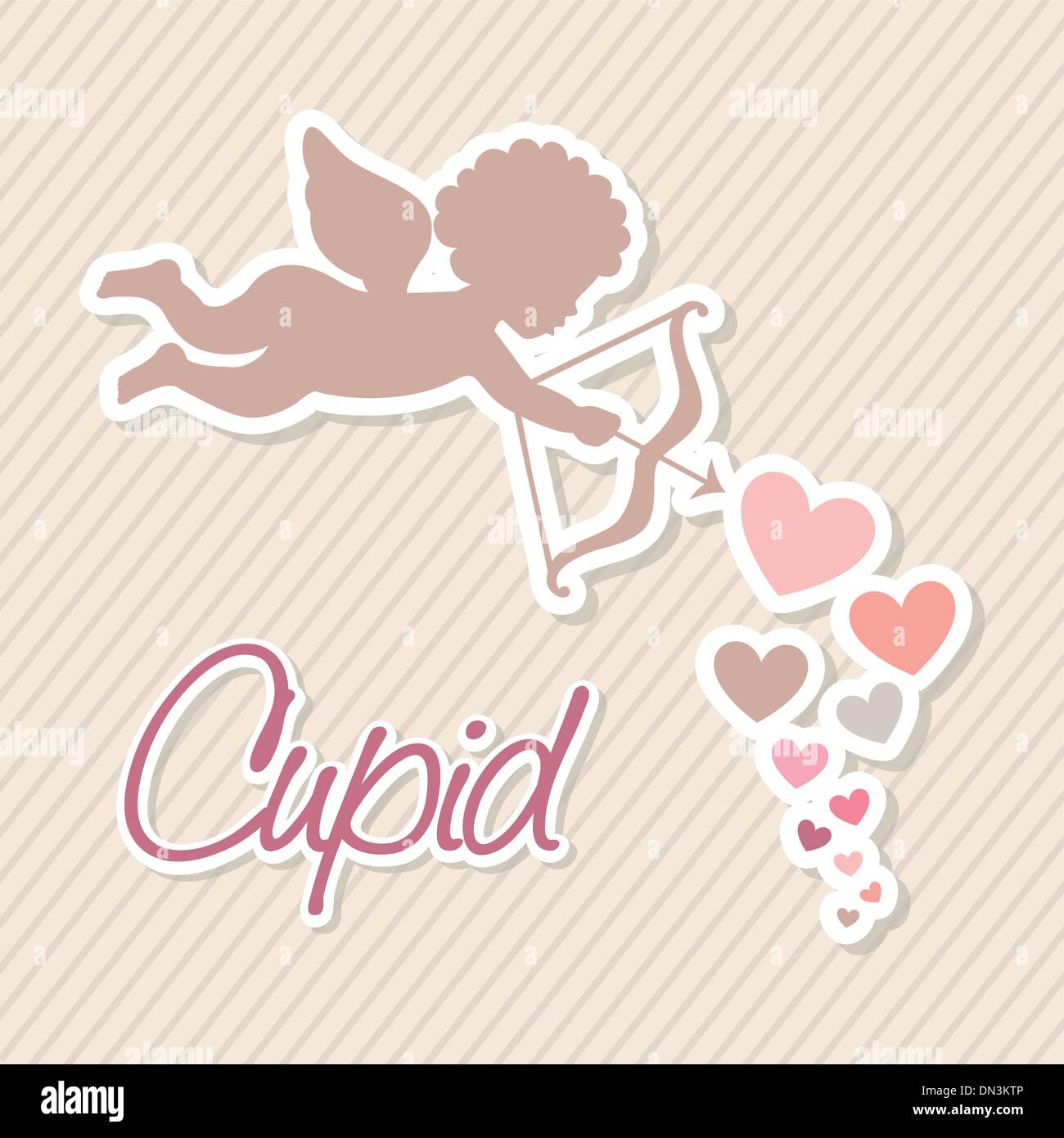 Cupido vettoriale Illustrazione Vettoriale