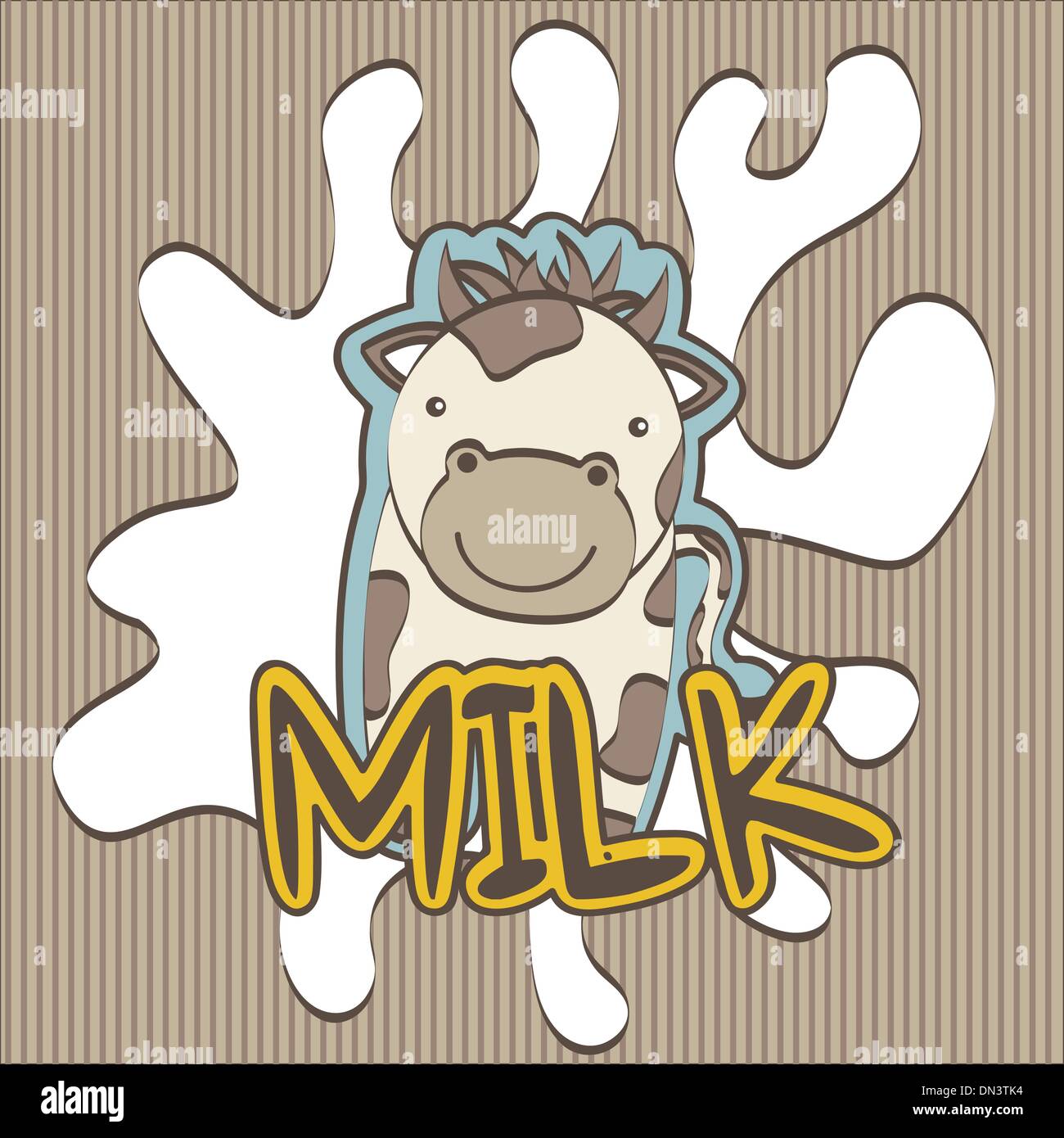 vettore di latte Illustrazione Vettoriale