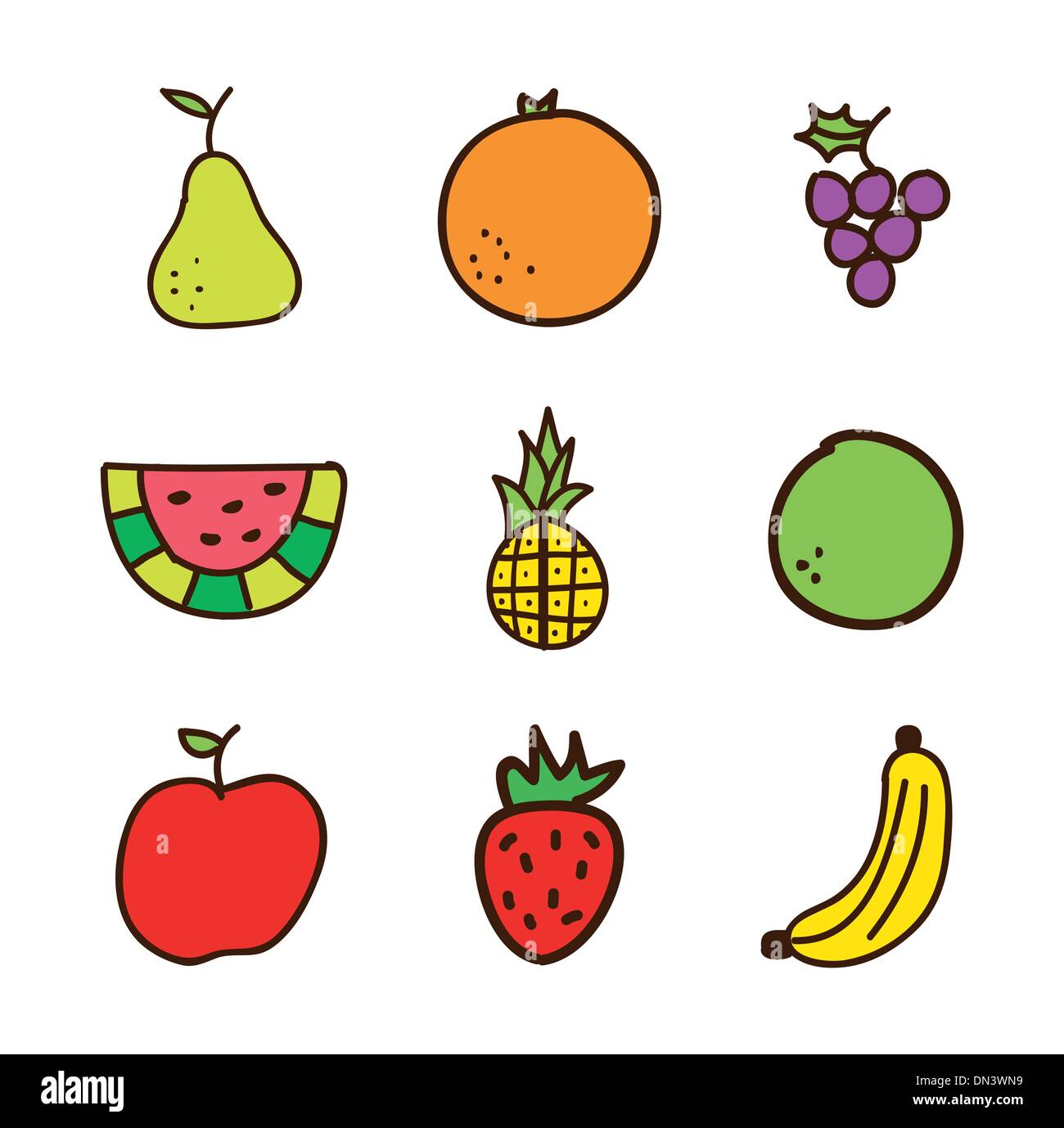 vettore di frutta Illustrazione Vettoriale