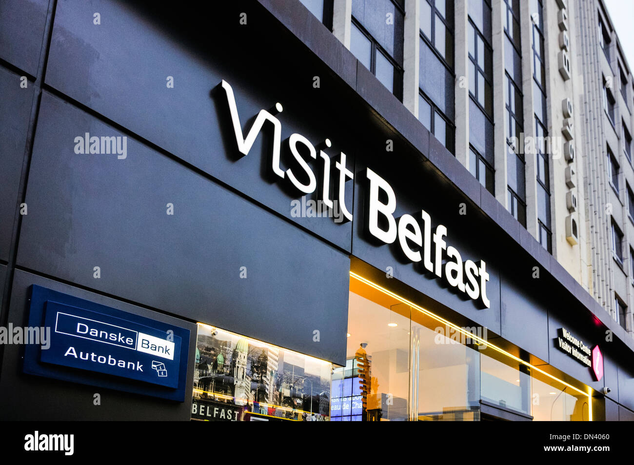 Nuova Visita Belfast visitor e centro turistico a Belfast Foto Stock