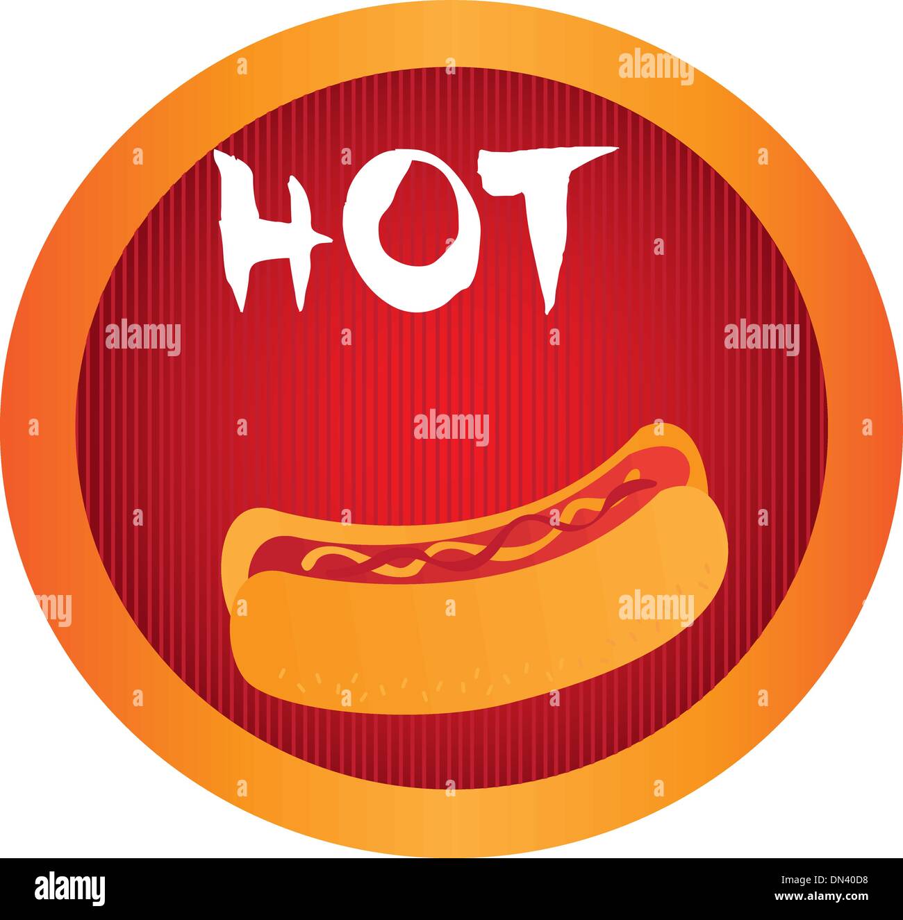 segno del hot dog Illustrazione Vettoriale