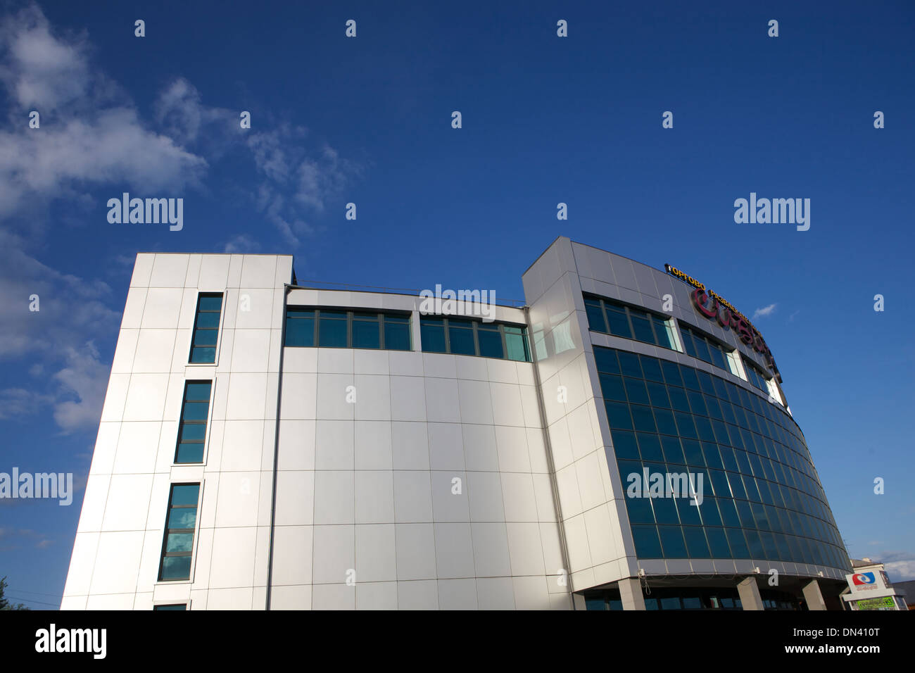 Edificio moderno di Ulan Ude, Buryatia, Siberia, Russia Foto Stock