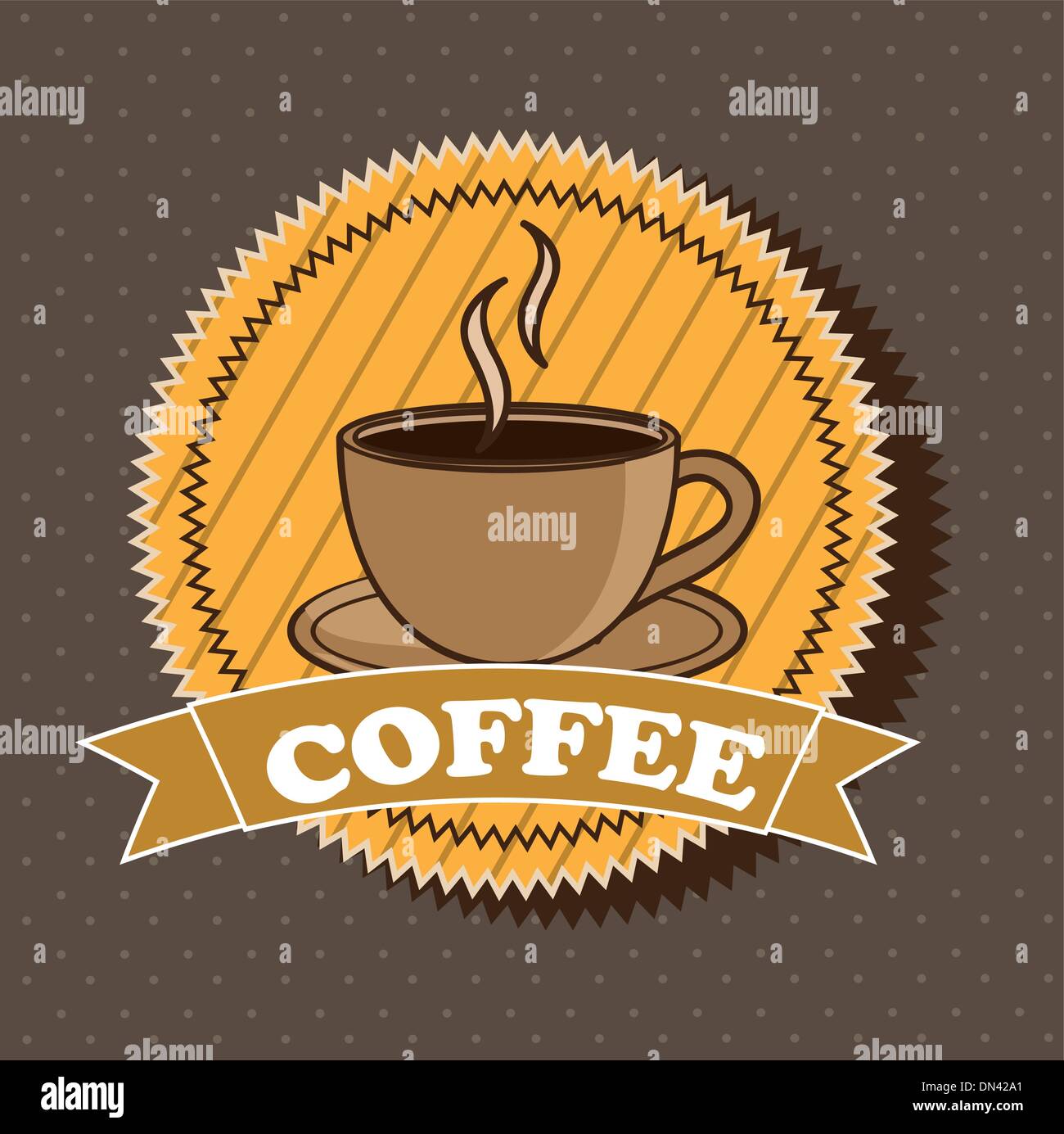 vettore di caffè Illustrazione Vettoriale