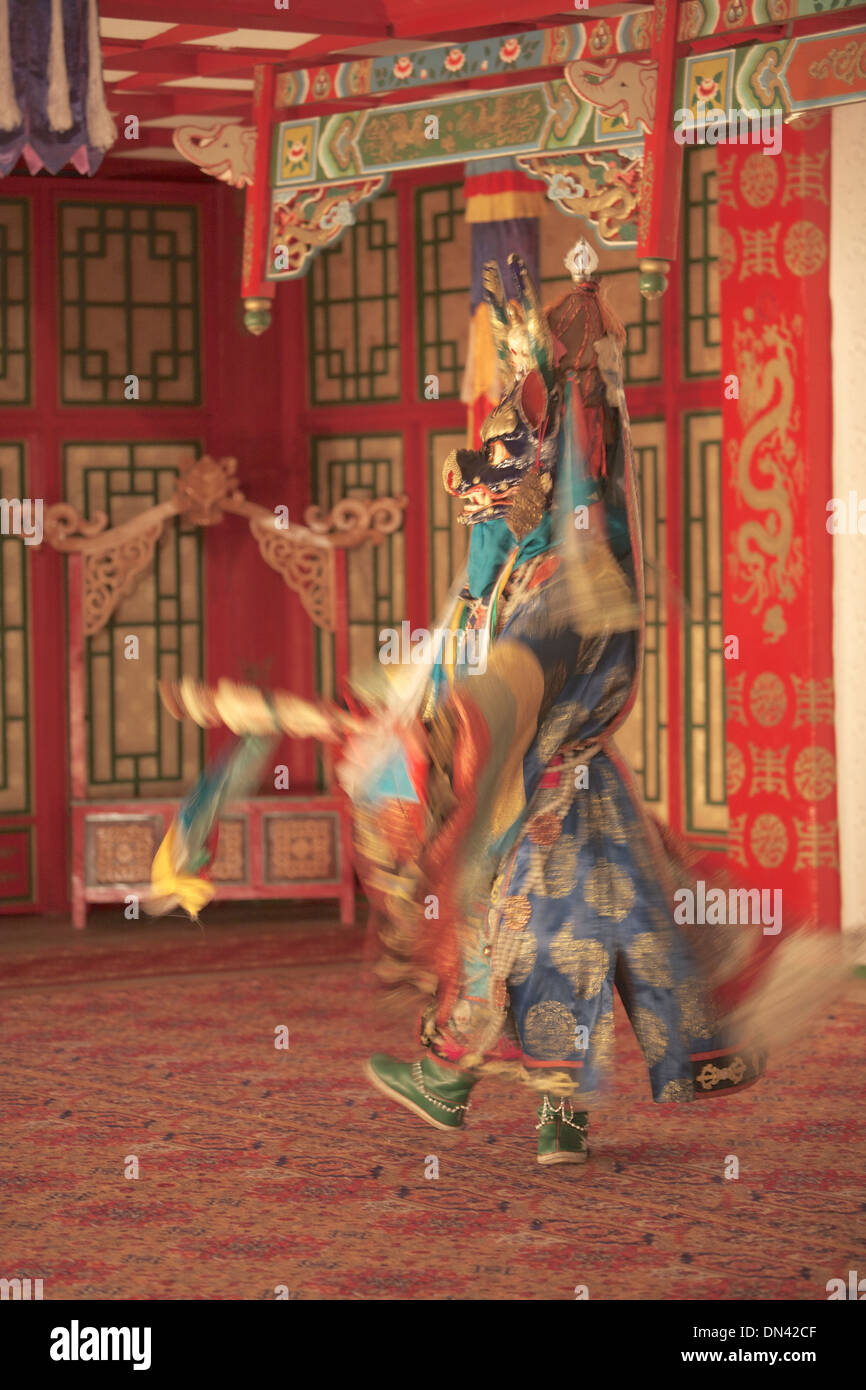 Il mongolo Tunen Ekh canzone e ballo Ensemble, Ulaan Bataar, Mongolia Foto Stock