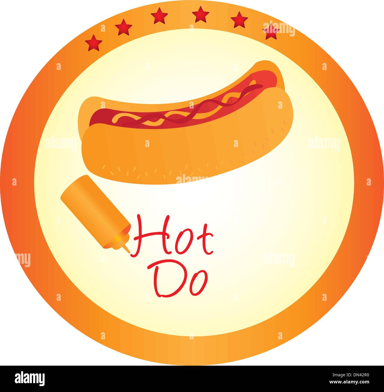 segno del hot dog Illustrazione Vettoriale
