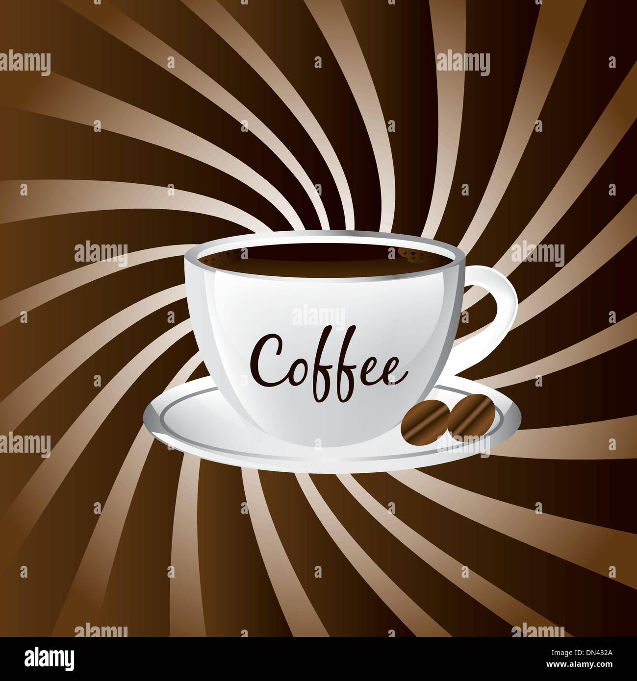 vettore di caffè Illustrazione Vettoriale