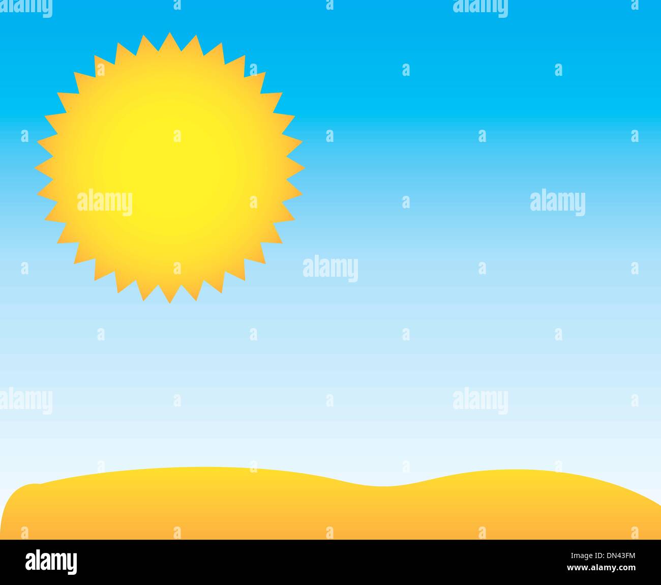 fumetto del deserto Illustrazione Vettoriale