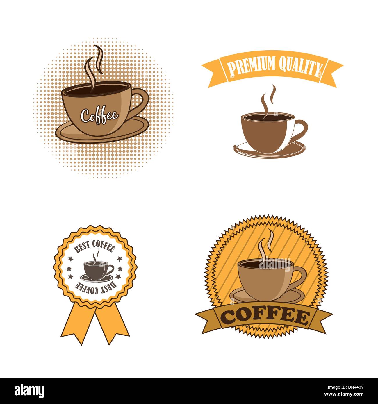 vettore di caffè Illustrazione Vettoriale
