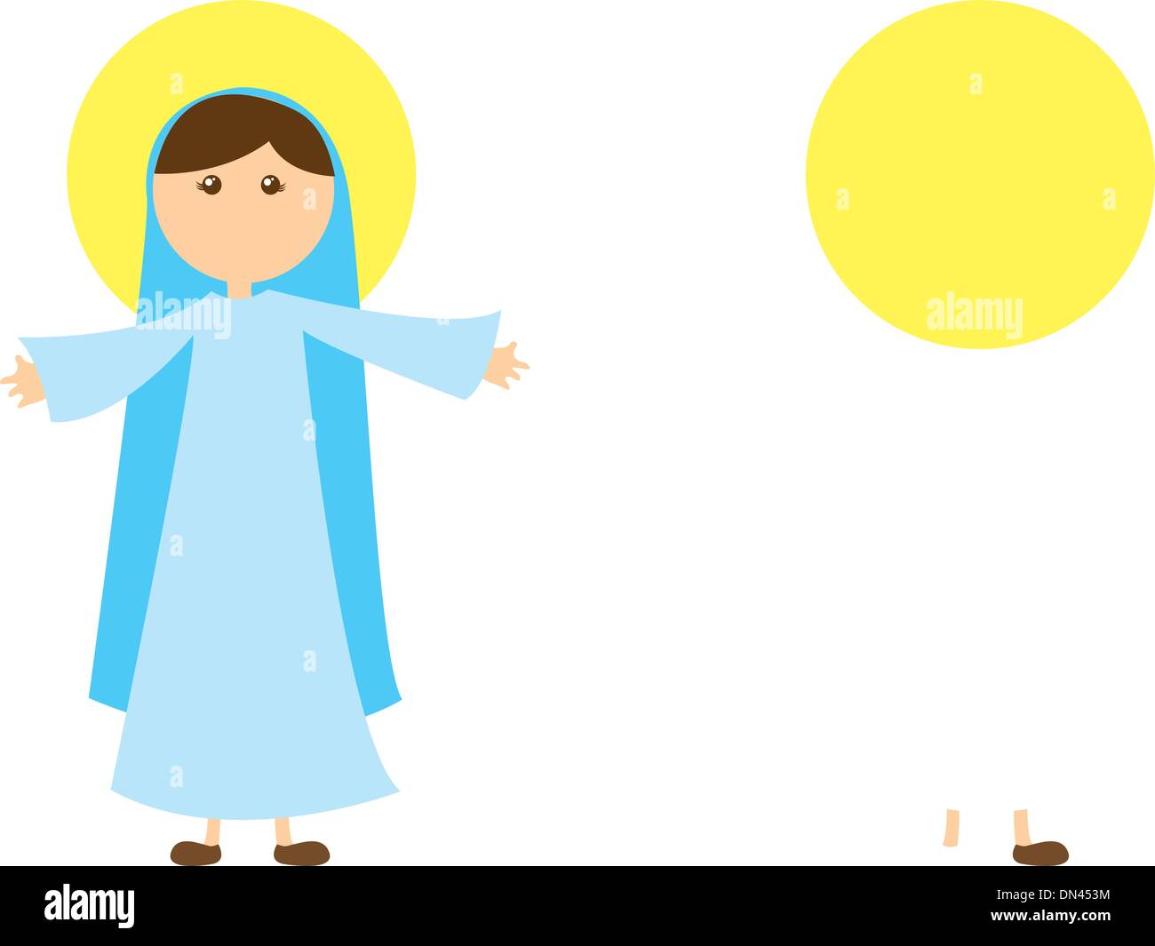 Vergine Maria e san Giuseppe con Gesù Illustrazione Vettoriale