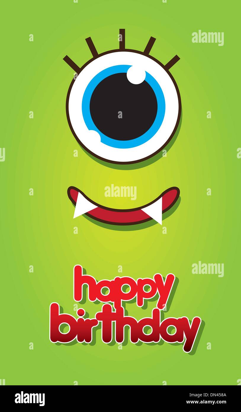 scheda di compleanno Illustrazione Vettoriale