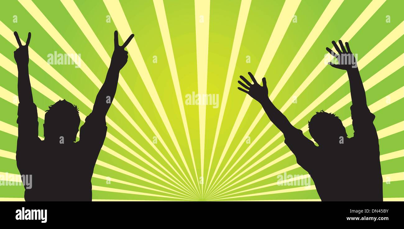 uomini della siluetta Illustrazione Vettoriale