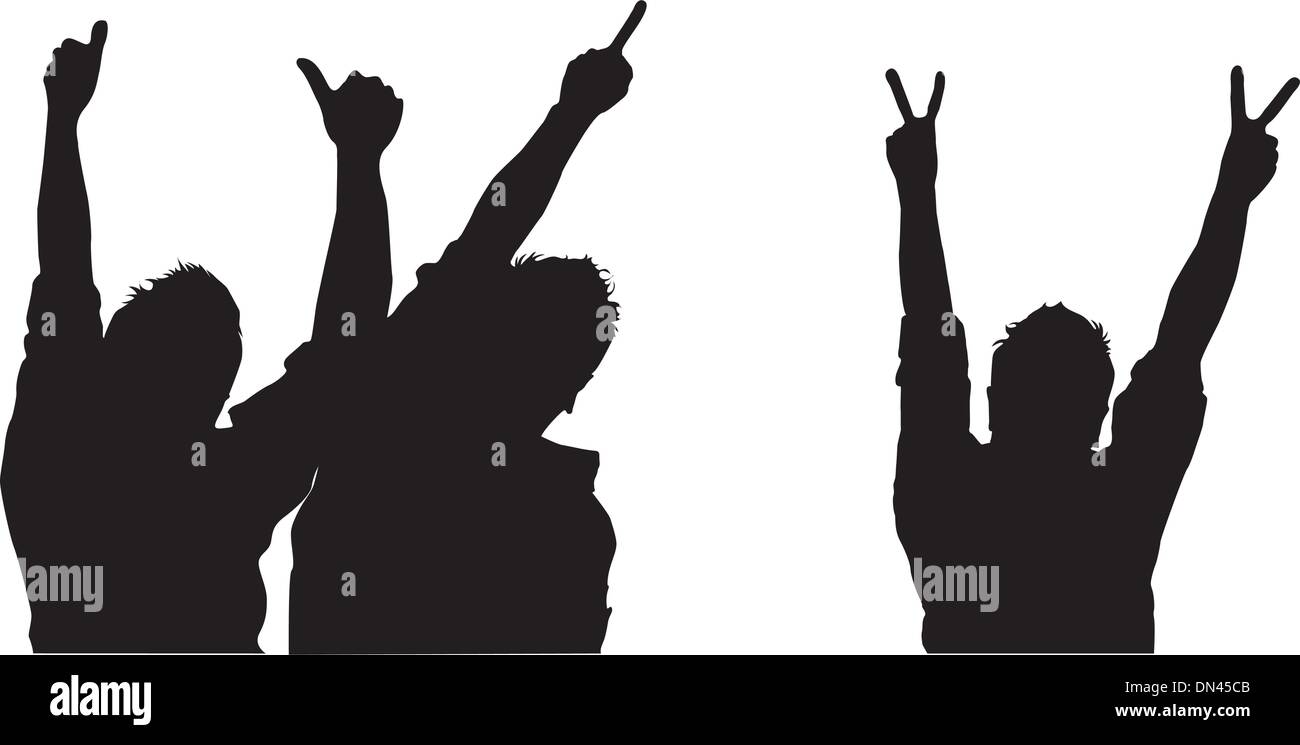 uomini della siluetta Illustrazione Vettoriale