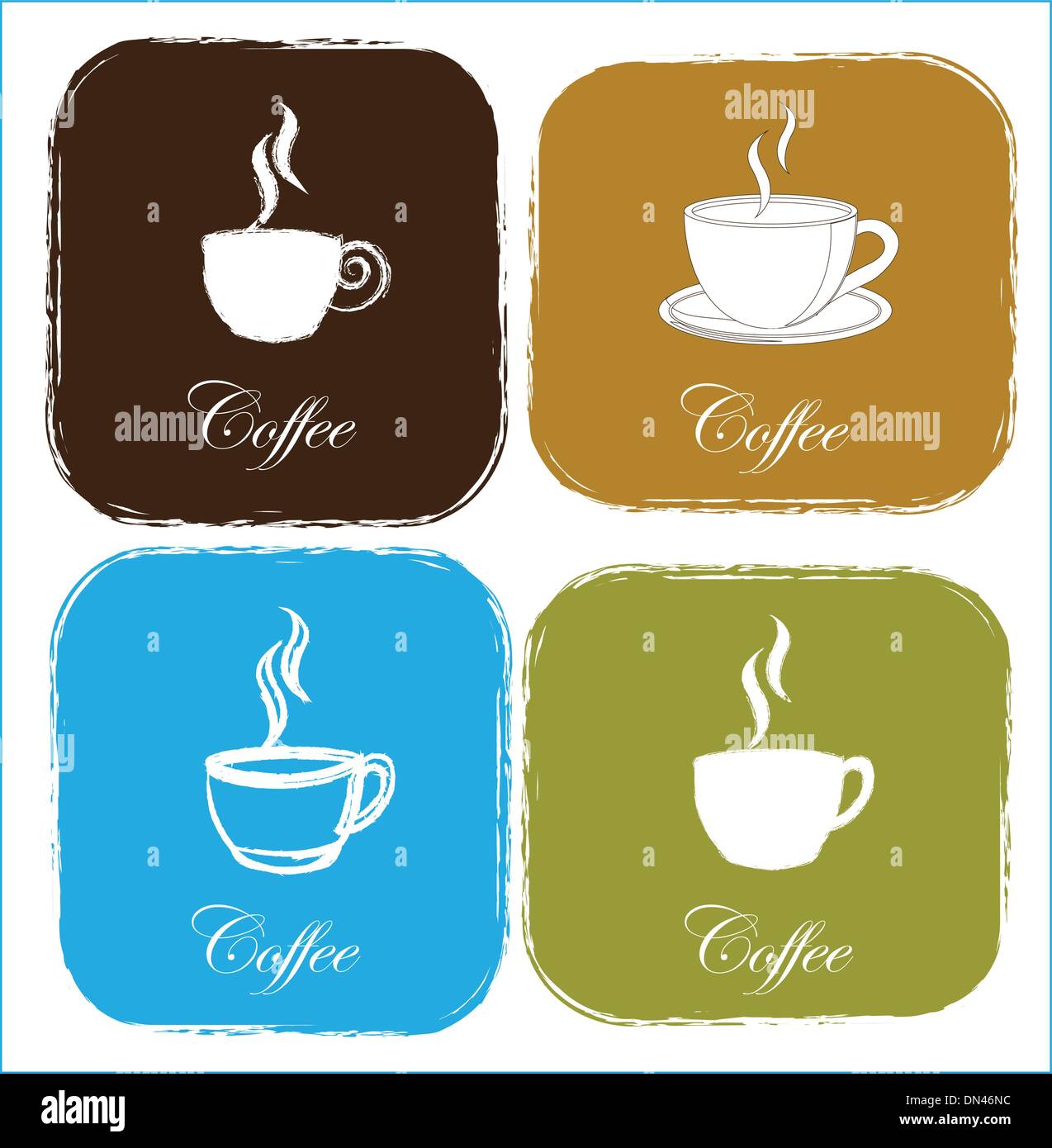 Tazze di caffè Illustrazione Vettoriale