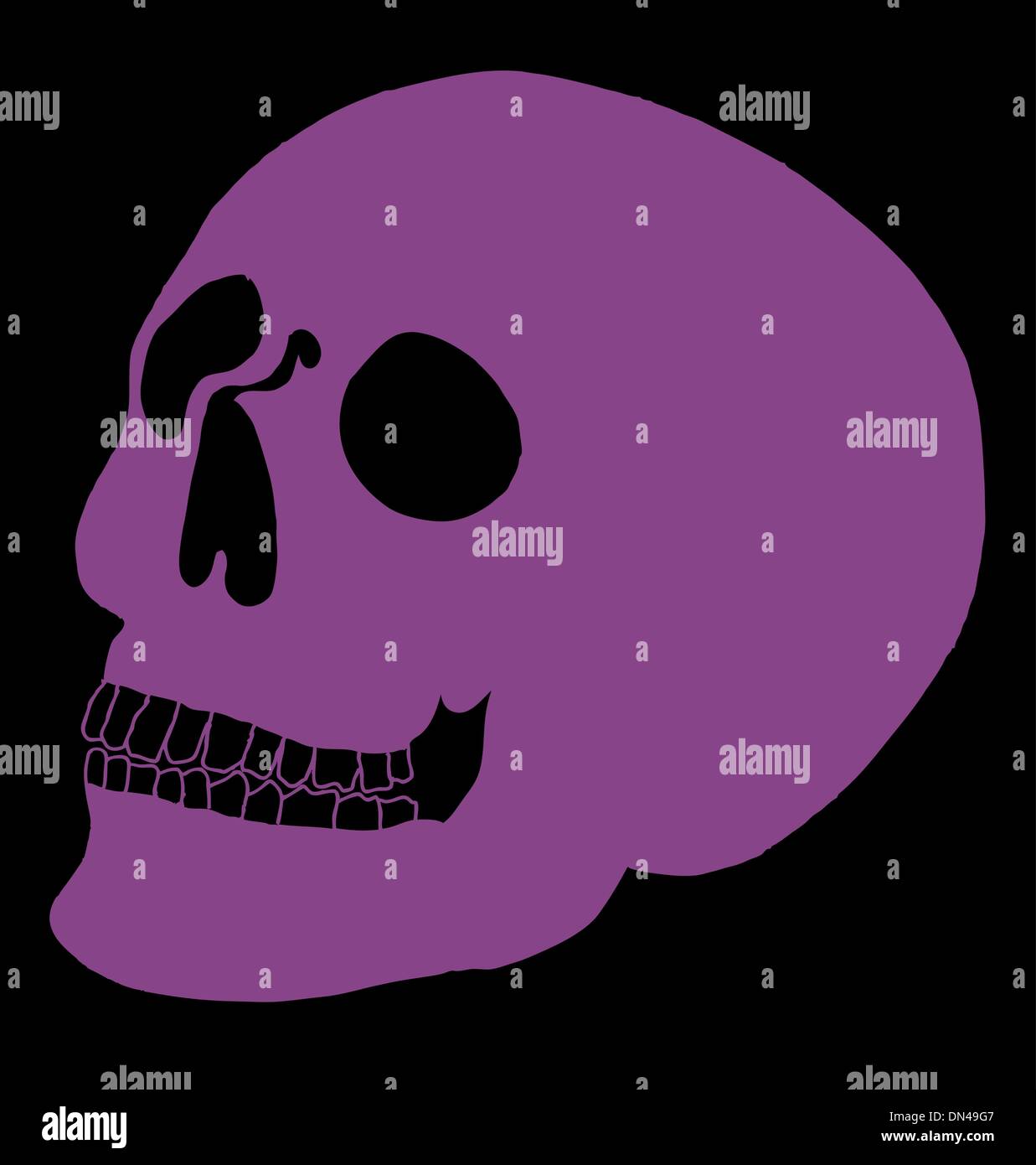 Tatuaggi tribal cranio messicano arte vettoriale Illustrazione Vettoriale