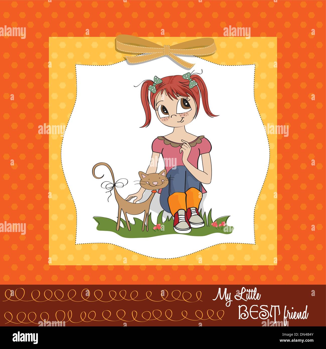 Migliori amici Illustrazione Vettoriale