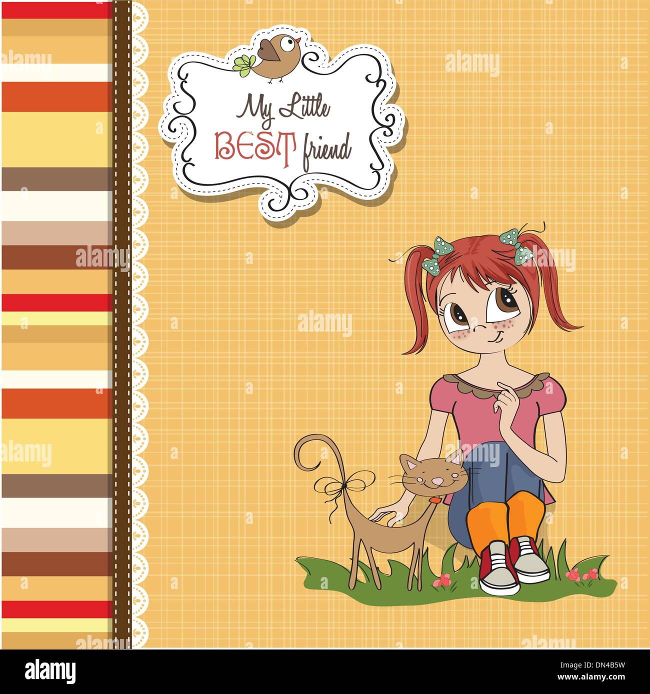 Migliori amici Illustrazione Vettoriale