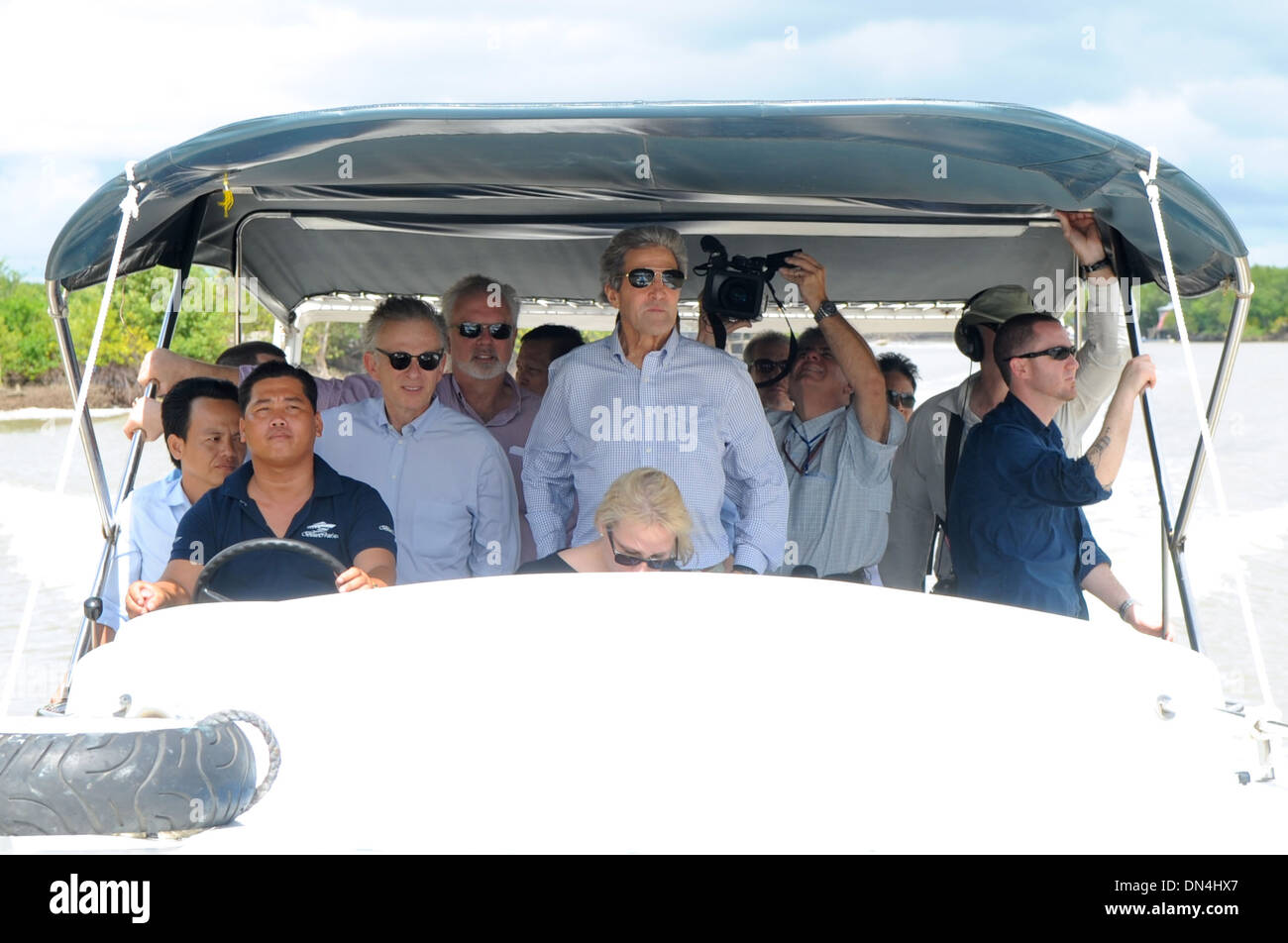 Segretario Kerry Tours del Fiume Mekong Delta Foto Stock