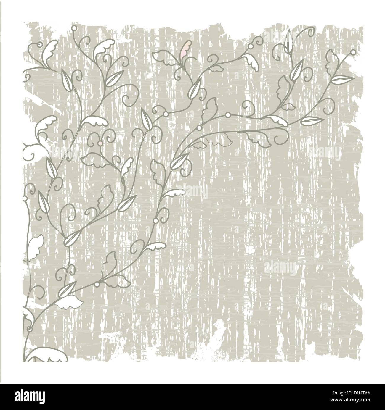 Abstract sfondo con fiori di colore grigio Illustrazione Vettoriale