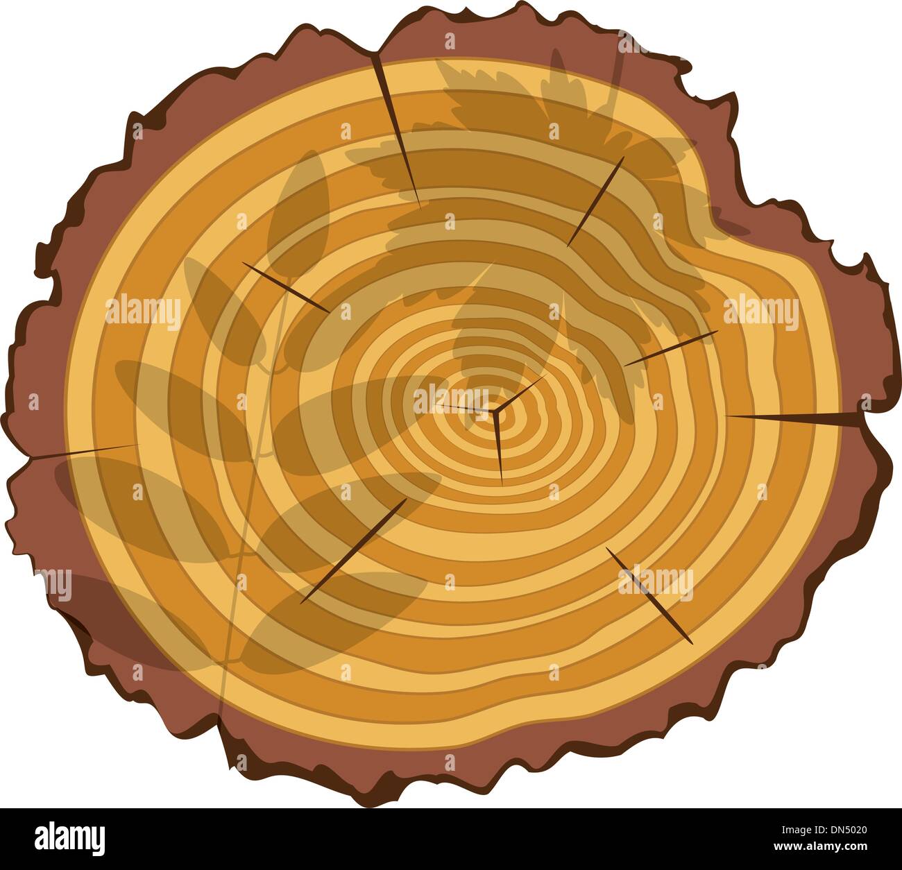 Vettore tagliato in legno Illustrazione Vettoriale