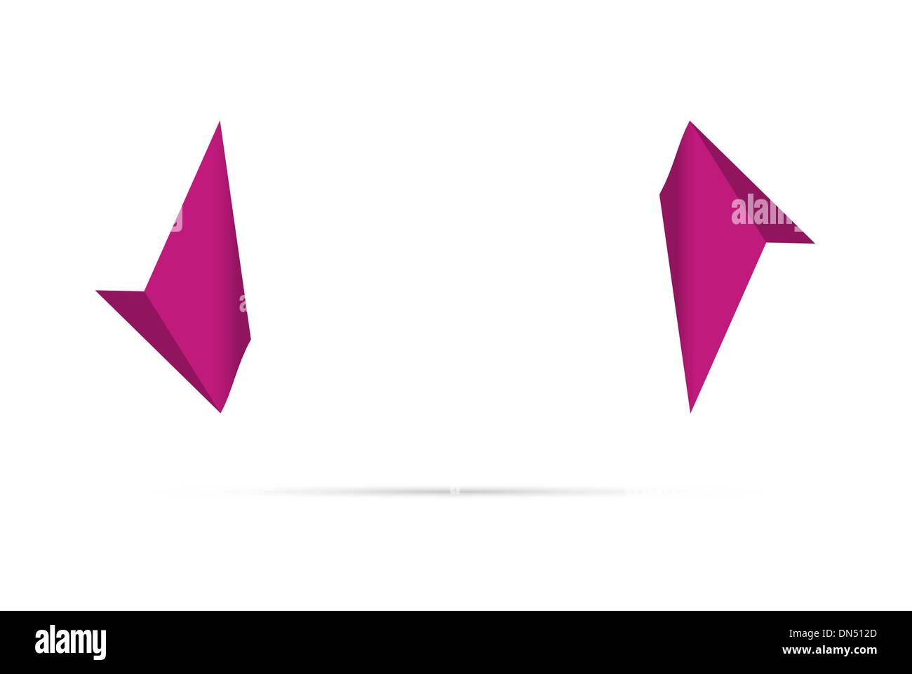 Carta origami modello di stile Illustrazione Vettoriale