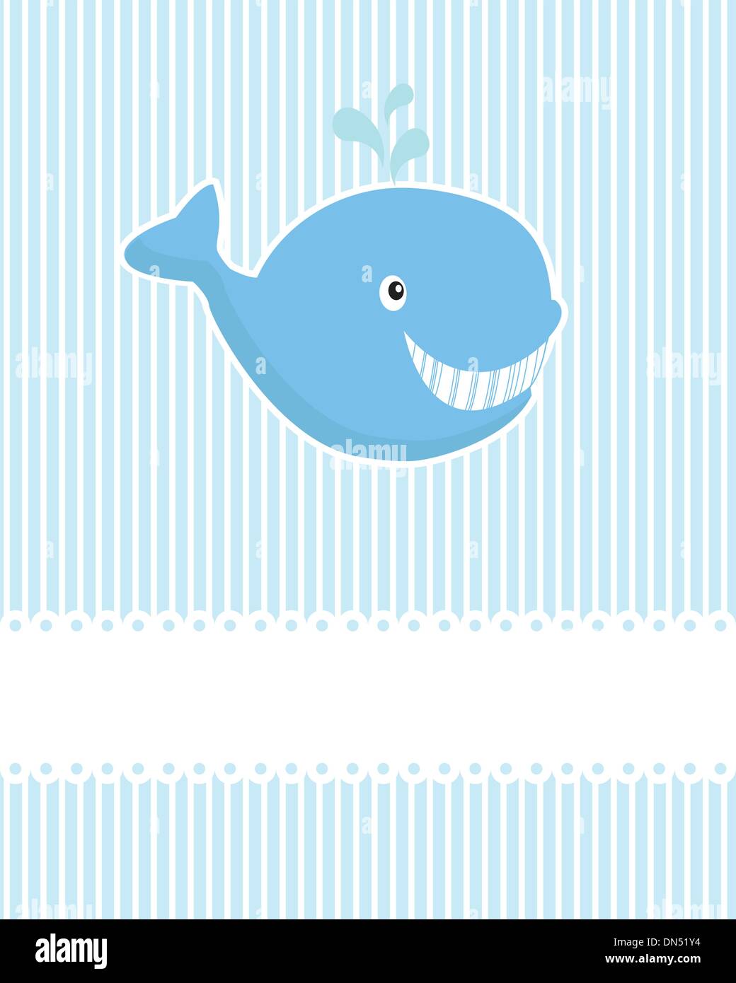 Baby boy scheda Annuncio. illustrazione vettoriale Illustrazione Vettoriale