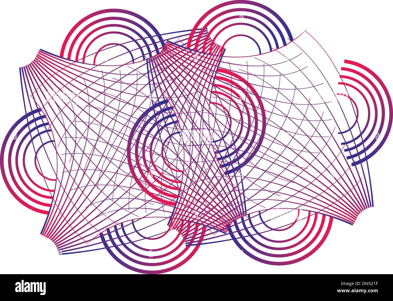 Sfondo bianco linee geometriche arte vettoriale Illustrazione Vettoriale