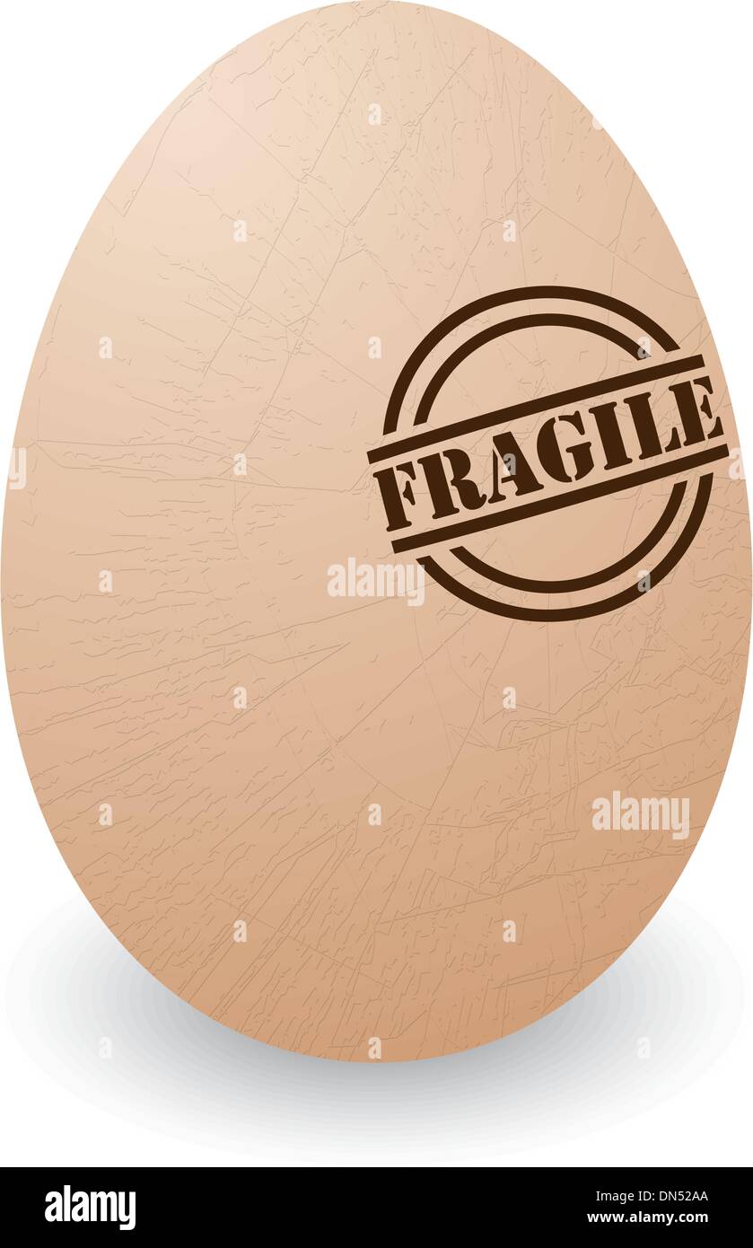 Fragile uovo Illustrazione Vettoriale