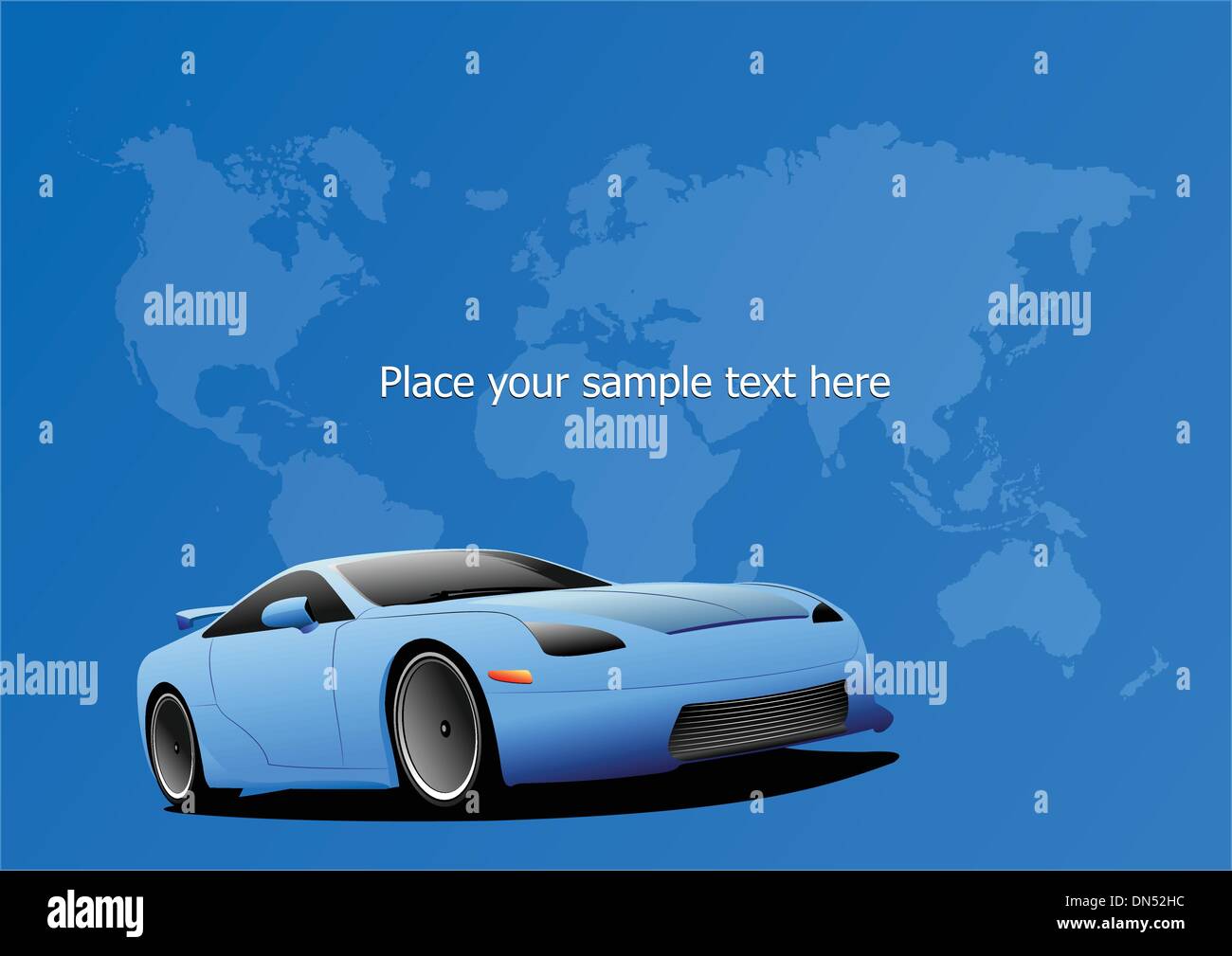 Coperchio blu per brochure con messa a terra Illustrazione Vettoriale