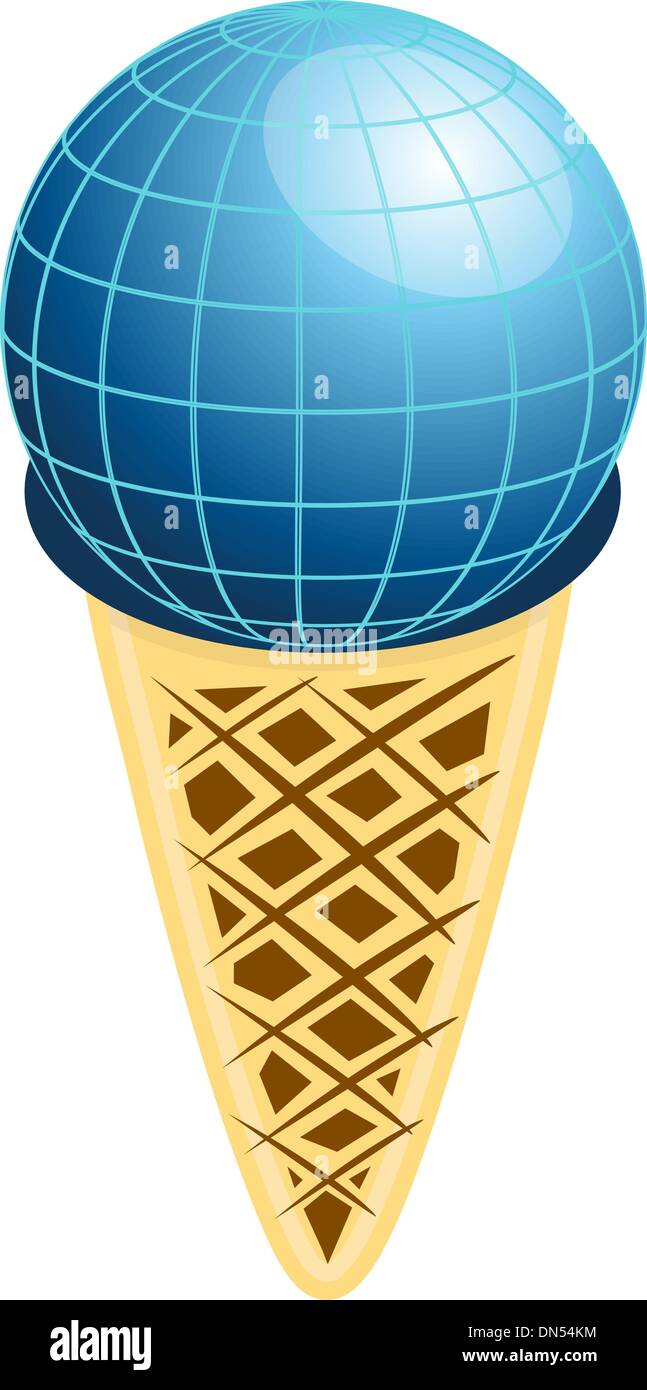 Terra di gelato Illustrazione Vettoriale