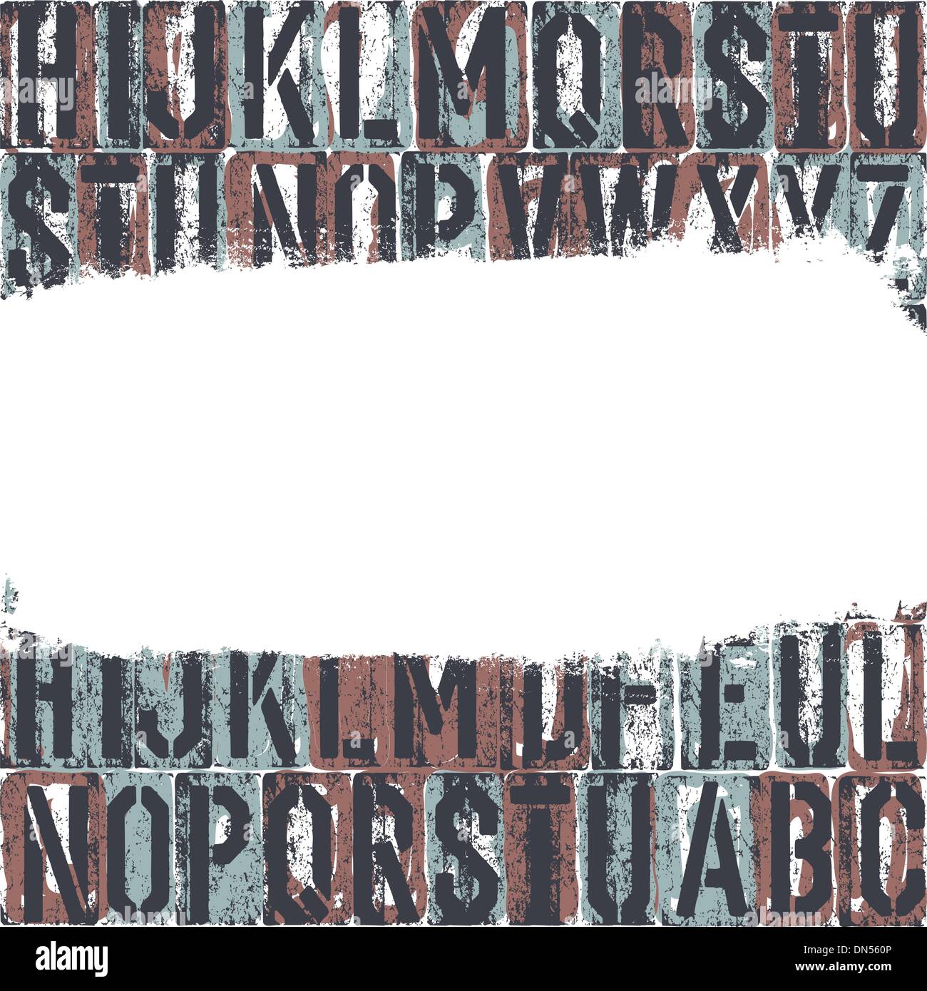 La stampa tipografica seamless sfondo con striscia grunge per il testo. Vec Illustrazione Vettoriale