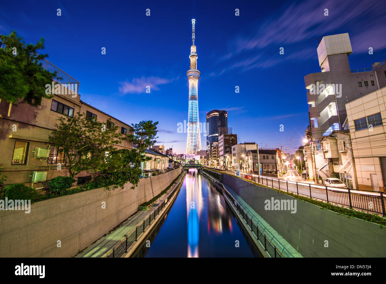 Tokyo, Giappone Sumida Ward cityscape. Foto Stock