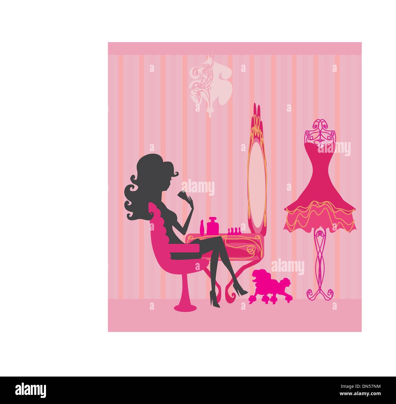 Portare a casa , sagome illustrazione vettoriale Illustrazione Vettoriale