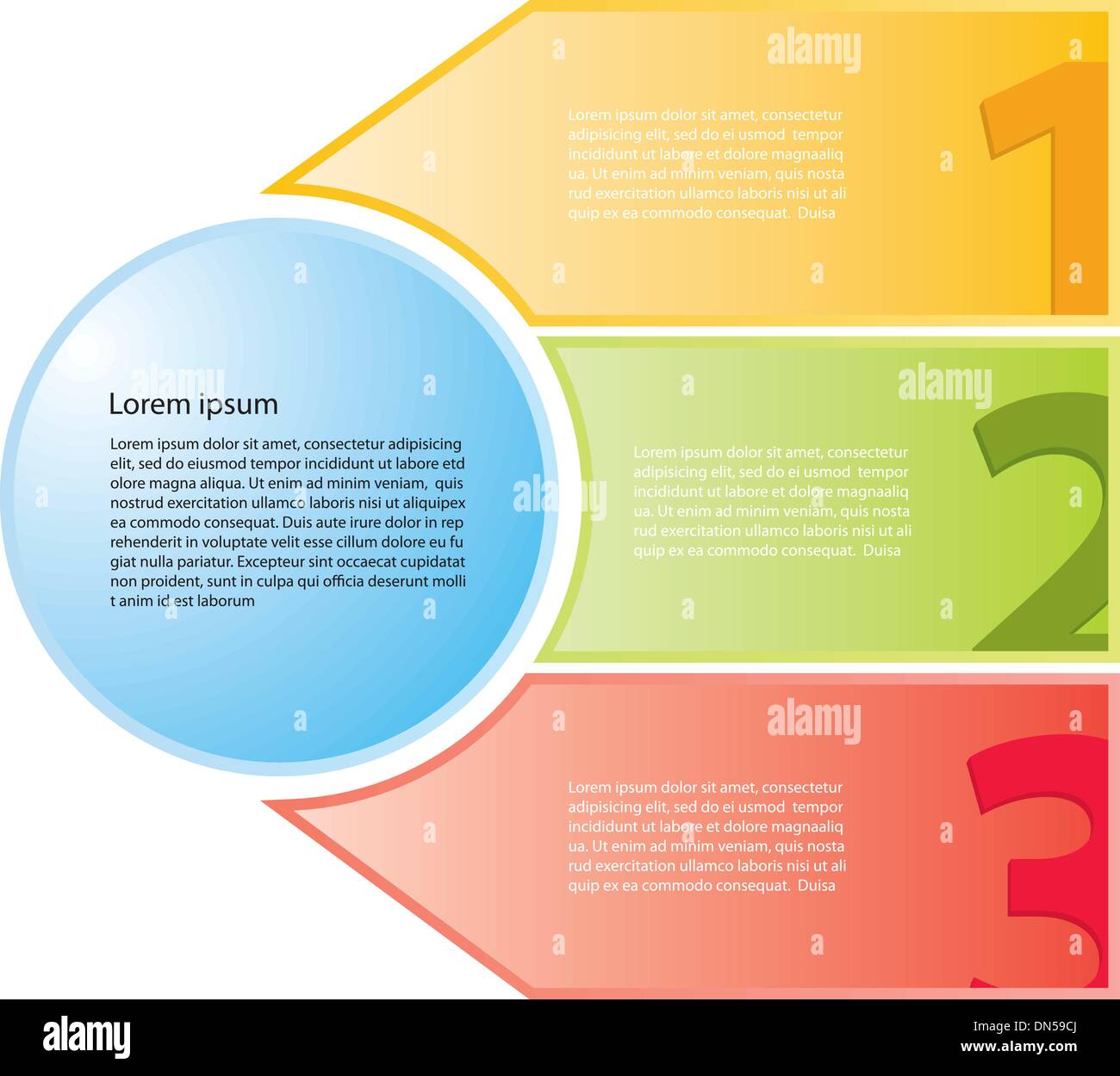 Fase infographics banner Illustrazione Vettoriale